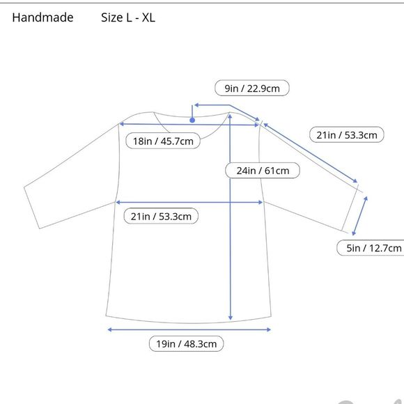 Handmade Crochet Women's Sweater Size L-XL - Picture 7 of 7